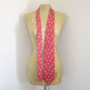 Beaufort Rack Mens Necktie Vintage Retro Golfers Golf Italian Silk Tie Red